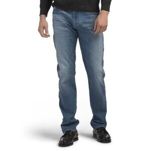 AG Adriano Goldschmied mens Everett Slim Straight Jeans size 33x34 Zipline $215